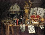 Evert Collier Vanitas Still Life oil on canvas